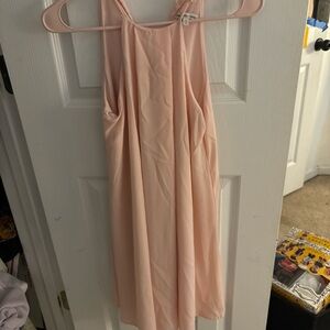 Charlotte Russe Pale Blush Spaghetti Strap Dress